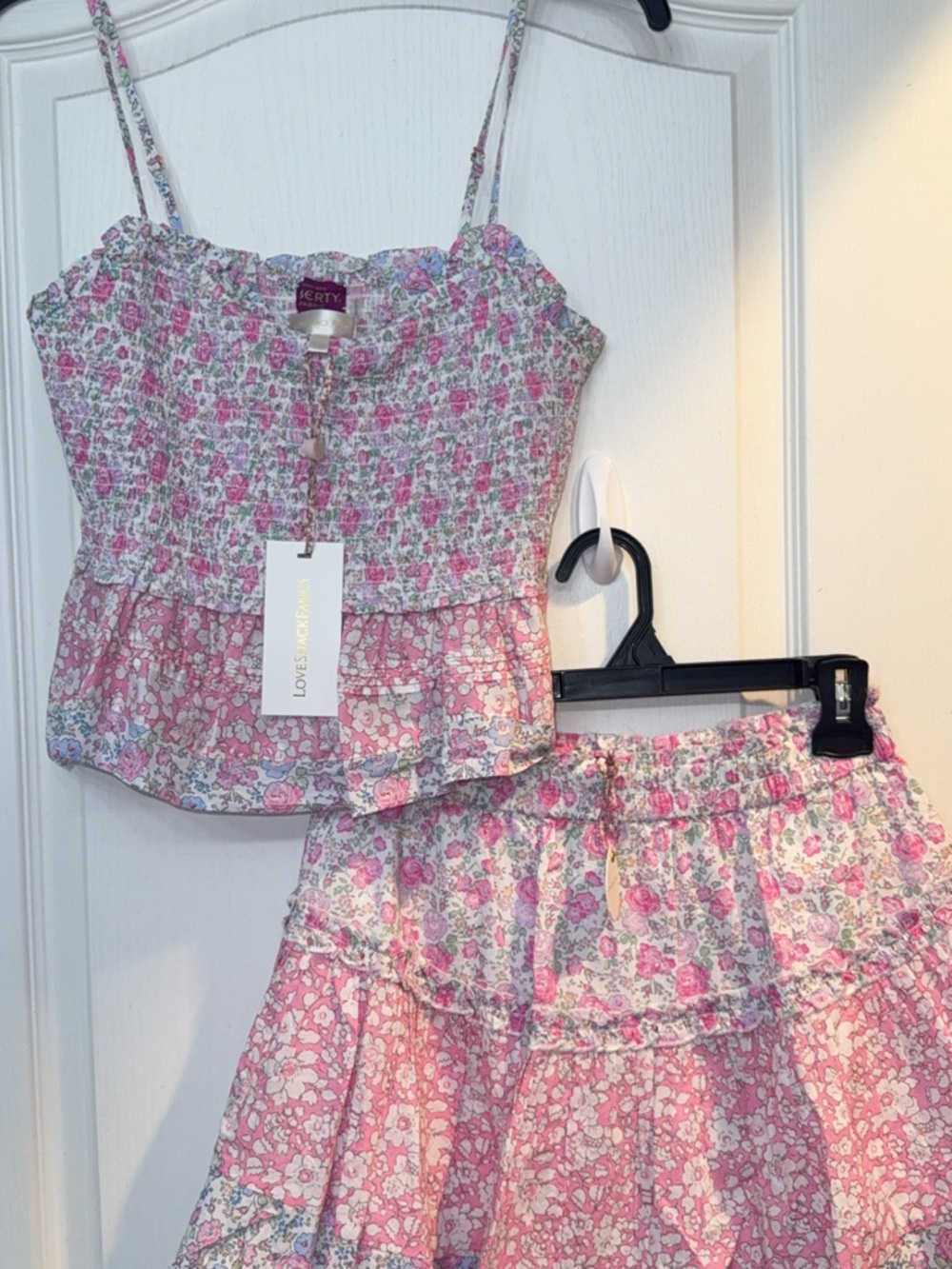 Love Shack Fancy Bardon Skirt & Marzenia Top Paddington Poppy NWT! M - L - Picture 2 of 4